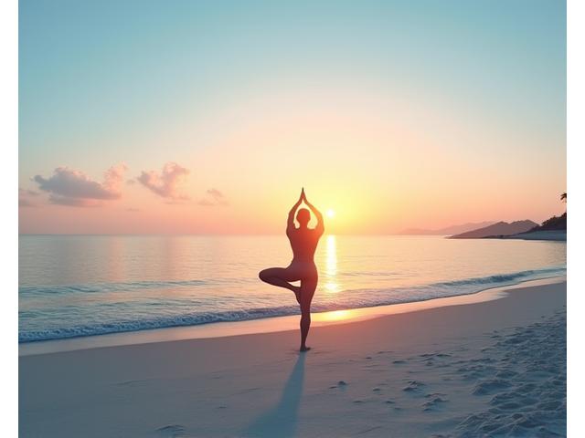 Imagen de Yoga en la Playa: secuencia de yoga con vista al mar virtual